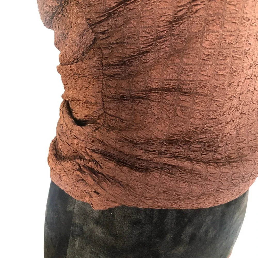 ASTR‎ The Label Romantic Puff Sleeve Renaissance Brown Boho Peasant Top L